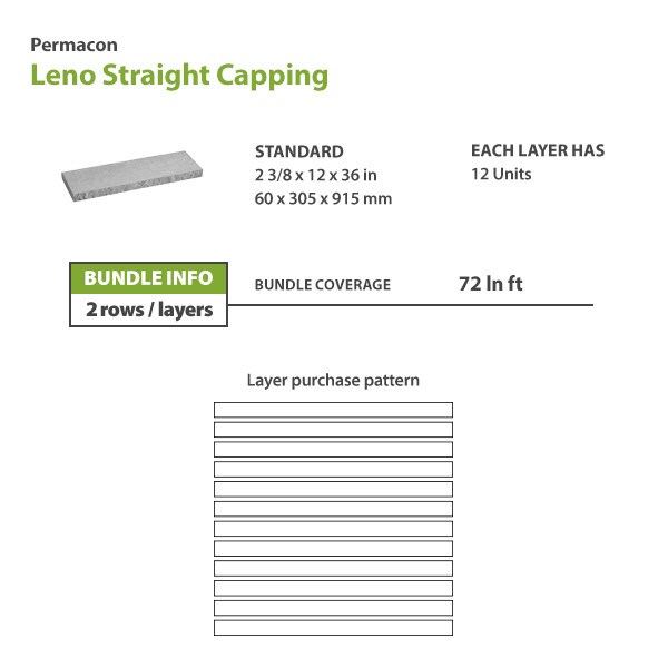 Permacon Leno Concrete Capping
